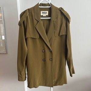 Stone Cold Fox Olive Double-Breasted Blouse